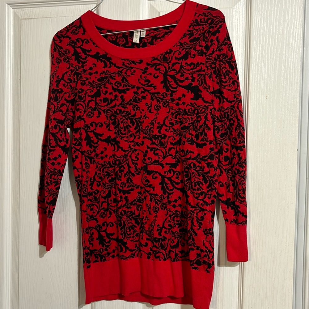 Red and Black sweater